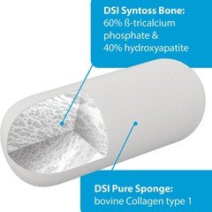 Dental Implant Surgical Sterile Sponge Graft Bone Socket Plug Ø10mm L20mm