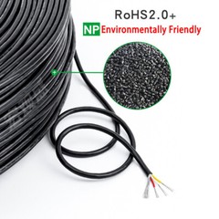 Core 2/3/4 Shielded Wire 22/24/26/28 AWG Winding Audio Cable UL 2547 Black Gray