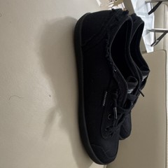 SKECHERS Work Slip Resistant Black Lace-Up Work Shoes US 8 M (MPN 108088)