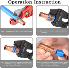 Professional PEX Crimp Ring Removal Tool – Fits 1/2, 3/4, 1 Inch Copper Rings