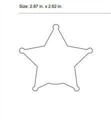 Perfect Fit Miami Dade Sheriff New 5 Point Star Belt Clip Badge Holder w Chain