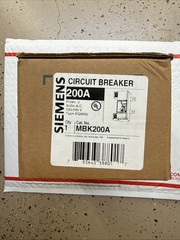 Siemens MBK200A 200A Residential Circuit Breaker BRAND NEW FAST DROP OFF