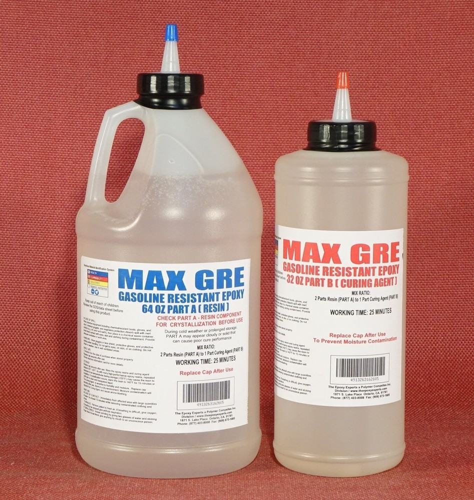 Gasoline Resistant Epoxy Resin 4 Fuel Tank Repair Restoration -Diesel E85 Blend
