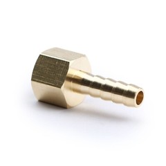 U.S. Solid 3pcs Brass Hose Fitting Pipe Adapter 1/4″ Barb To 1/8″ NPT Female