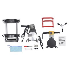 Pipe Fusion Welder 2 Clamps 63-200MM Manual PP PE HDPE Pipe Welding Machine 110V