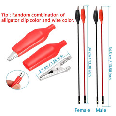 840Pcs Breadboard Jumper Wire Kit for Arduino – 14 Sizes U-Shape Wires & Alligat