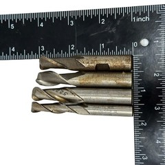 Lot of 4 Hanita 3/8″ , 3 pcs x 1/2″ Diameter 2 Flutes 3″ OAL End Mills