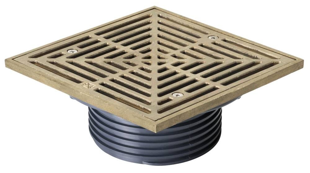 Sioux Chief 832-4HNQ 7″ Square Bronze Strainer, Floor Drain Finish Fixture