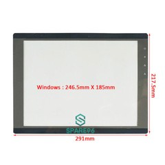 eMT3120A Touch Screen Panel Glass for Weinview eMT3120A eMT 3120A + Overlay film