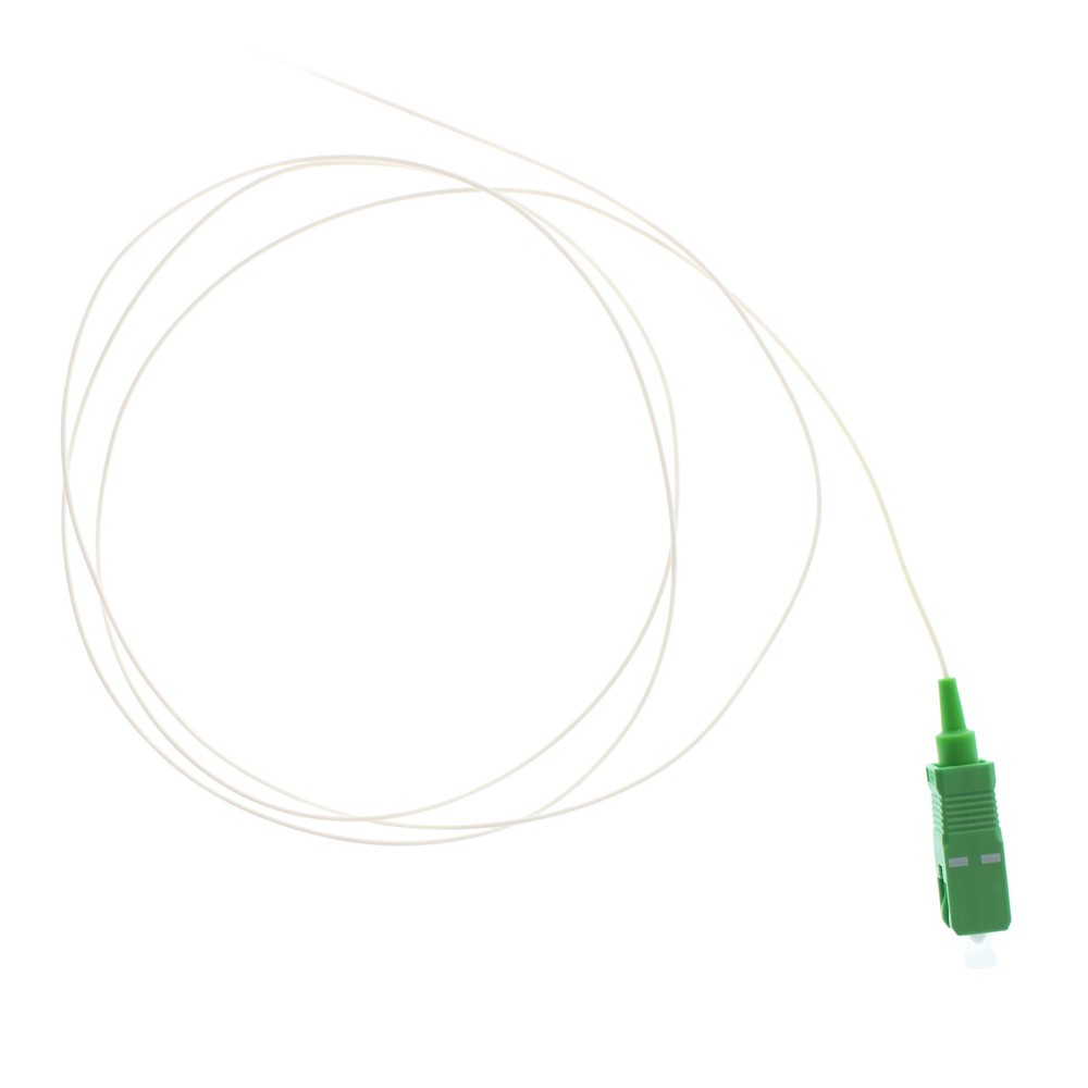 FIBER OPTIC PATCH CABLE, SC/APC-OPEN, SM SIMPLEX, 9/125, 1-METER, (10 PACK)