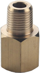 Dewhel Brass 1/8 NPT Female to 1/8 BSPT Male Gauge Sensor Sender Thread Adapter