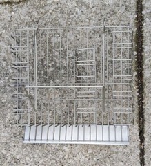 Vintage General Store Wire Retail Display Shelf Freestanding / Wall Mount