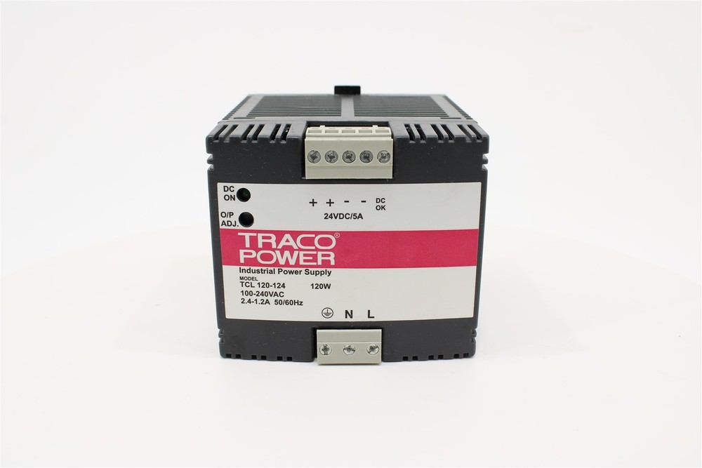 Traco Power TCL 120-124 TCL Series DIN Rail Power Supply | 24V DC | 5A | 120W