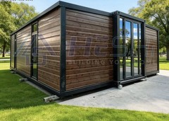HESHI Modular Home 40x10x20ft 1 Bed 1 Bath Wood/Metal Dual Pane Windows