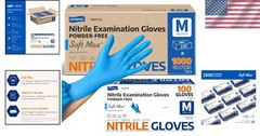 Versatile Nitrile Exam Gloves, 1000 Pcs, Ambidextrous