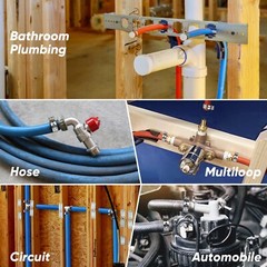 SHALL 2-IN-1 Pex Crimping Clamp Cinch & Remove Tool with Pipe Hose Cutter