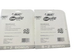 BIC Gel-ocity Quick Dry Retractable Gel Pen, Medium Point, Fashion, 20-Count