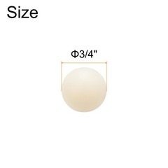 20pack Nylon Bearing Balls 3/4 Inch 19.05mm Solid Plastic Balls