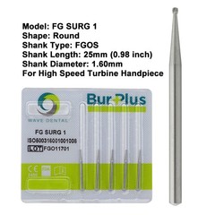 Wave Dental Surgical Carbide Burs FG SURG 25mm FG 19mm Latch Burs LA HP Straight