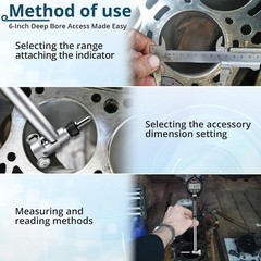 Digital Bore Gauge 50-160mm (2-6″) – 0.01mm Precision Internal Measuring Tool