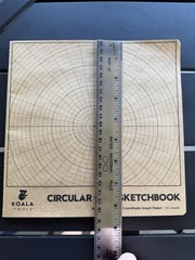 Koala Tools 60 page Circular Grid Notebook Polar Coordinates Graphing 8.5″x8.5″