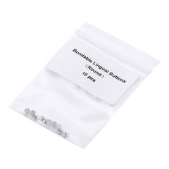 100 Pcs/10packs Dental Orthodontic Lingual Buttons Bondable Round Base Mesh