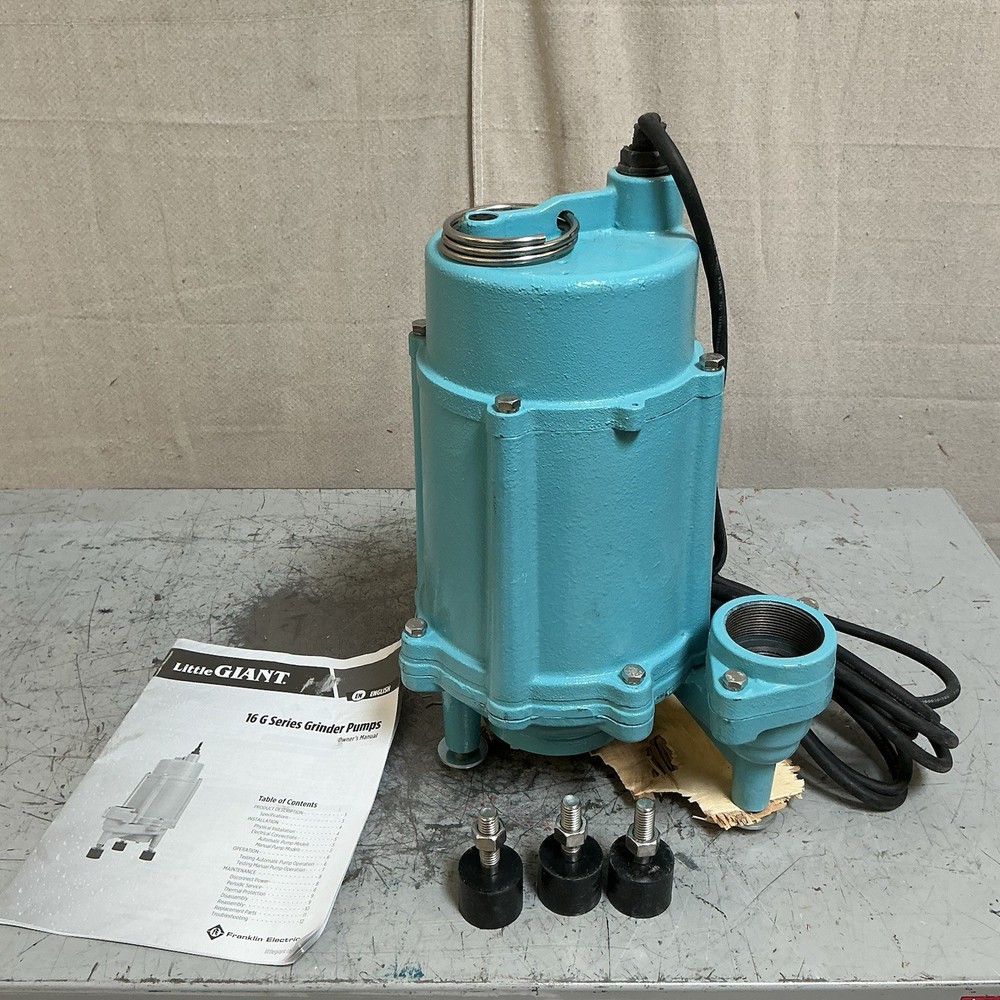 LITTLE GIANT 509812 Grinder Pump 1hp 230V 49.3gpm 6.5A