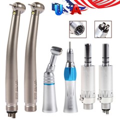 NSK Style Dental LED High/Low Speed Handpiece Straight Contra Angle Air Motor