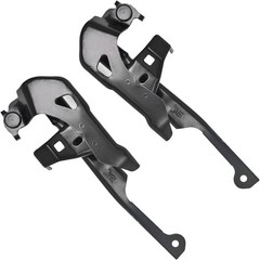 2PCS Hood Hinge Set Black Steel Replacement for 2016-2021 Civic 60120TBAA00ZZ 60