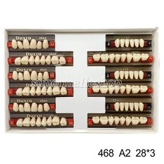 Dental Acrylic Denture Resin Teeth Upper Lower Full Set Shade A1/A2/A3 3/8/16 SD