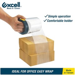 Excell Hand Saver Stretch Film Dispenser 3″ Core w/ Brake, Heavy Duty Packaging