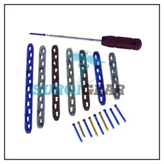 Safety Locking 4.5/5.0mm Broad Plates 6-12Holes & 5.0mm LCP Screw 77Pcs