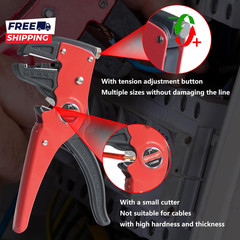Automatic Quick Strip Wire Stripper and Cutter Eagle Nose Pliers (7-Inch) Cable