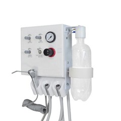 Wall Mount Dental Portable Air Control Turbine Unit Iwth Handpieces Set 4Hole US