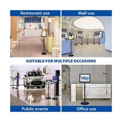 VAIIGO 6Packs 8.5×11 Inch Adjustable Pedestal Poster Sign Stand, Heavy Duty F…