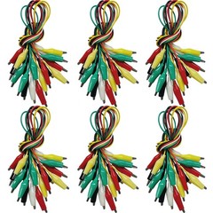 60PCS Premium Alligator Clips Electrical, Crocodile Test Leads with Test Prob…