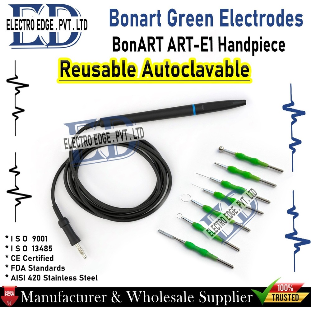 Bonart Green Electrodes BonART ART-E1 Handpiece Reusable Autoclavable