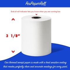 Thermal Receipt Paper Rolls 3-1/8 x 230ft 10 rolls for cash registers POS