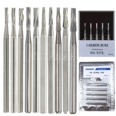 5-50* Dental Carbide Oral Surgical Round Burs FG2 4 8 Long Surgery Friction Grip