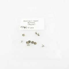 10Pc Dental Orthodontic Lingual Buttons Round MIM Mesh Base Bondable EASYINSMILE