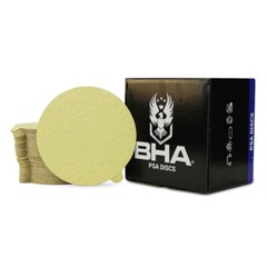 50 Pack – 6″ Inch 40 Grit Gold Peel and Stick Adhesive Backed PSA Sanding Discs