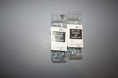 50 TOTAL #8 SCREWS AMERIMAX L0615 EURAMAX 1-1/2″ ZINC PLATED SLOTTED PHILLIPS