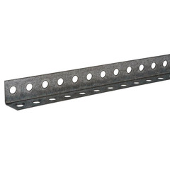 1-1/4 In. X 8 Ft.-18 Gauge Thick Zinc Plated Perforated Steel Angle Metal Stock