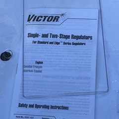 Victor CutSkill Flow Meter Regulator Argon 0781-4236 w/10’ hose mig & tig