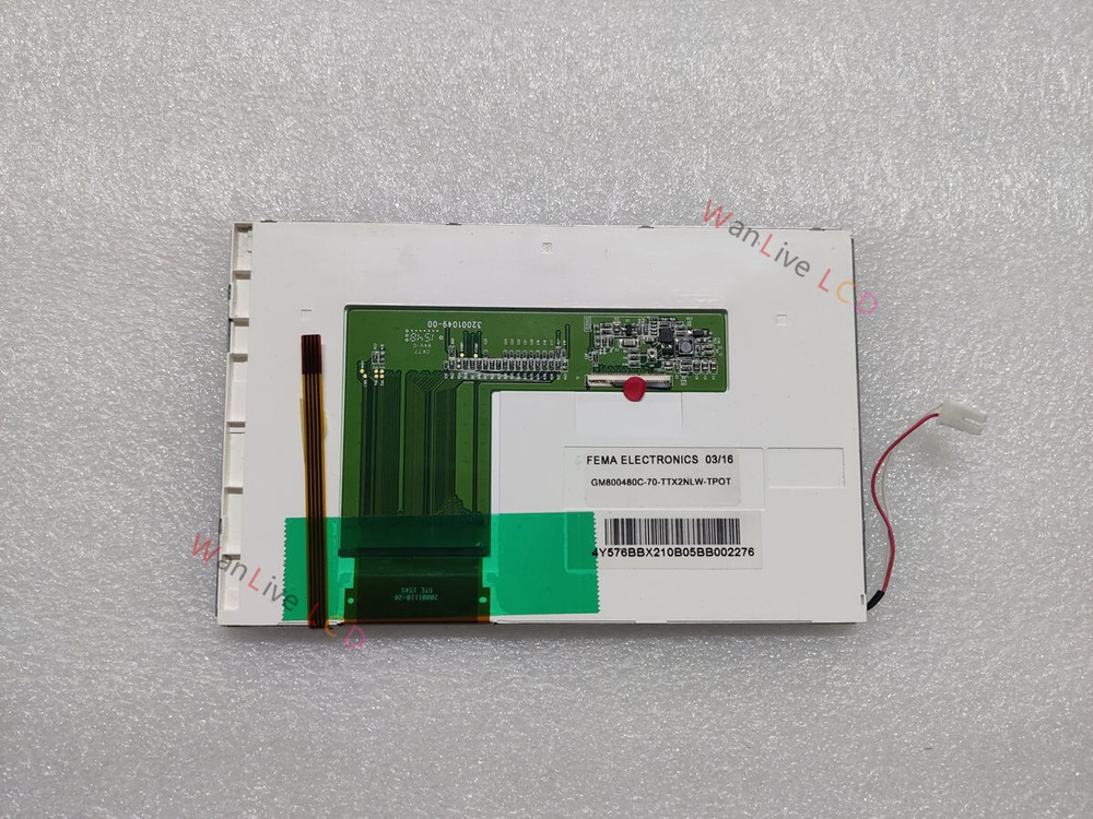 7” Inch GM800480C-70-TTX2NLW-TPOT LCD Display with Touch For Fema Electronics