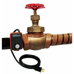 Briskheat Hstat101008 Heating Tape, Adjustable Thermostat Control, 120Vac,