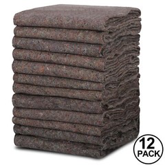 12 Moving Blankets 54″x 72″ Heavy Duty Pro Economy Shipping Furniture Pads Quilt