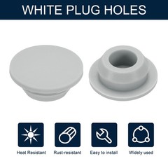 10pcs Hole Plug 7/16 Inch (11mm) Button Plugs Fit for 10mm Hole Grey