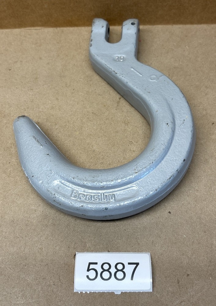 Crosby 1049916 (10mm) 3/8″ Clevis Foundry Hook Grade 100 WLL 8800 lbs No Pin