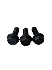 100 pcs M10-1.5×25 Hex Flange Frame Bolt Class 10.9 DIN 6921 Zinc Phosphate Oil